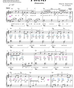 Forever - P2 sheet piano for beginner
