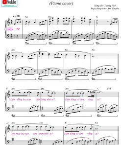 Đêm Lao Xao - cover piano + sheet