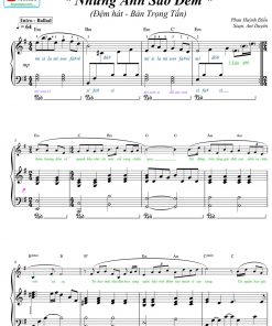 NHỮNG ÁNH SAO ĐÊM - Đệm hát piano + sheet pdf