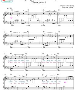 Từng ngày con nhớ Phật - sheet piano pdf