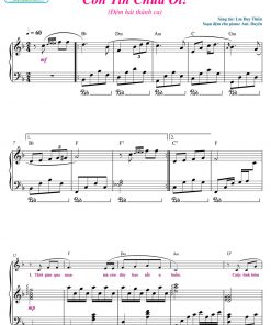 Con tin Chúa ơi! sheet pdf (đệm hát thánh ca)