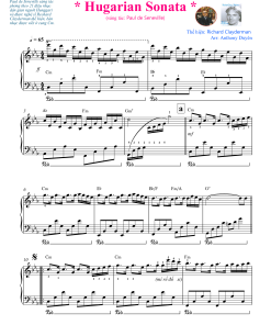 Hungarian Sonata - sheet pdf