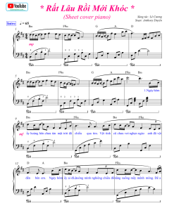 Rất lâu rồi mới khóc - sheet piano pdf