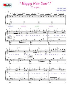 Happy New Year - full large version sheet pdf