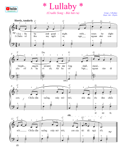 Lullaby - Cradle Song" (Brahms) pdf