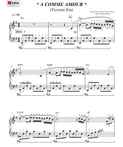 A comme amour (P1) Richard Clayderman + sheet pdf