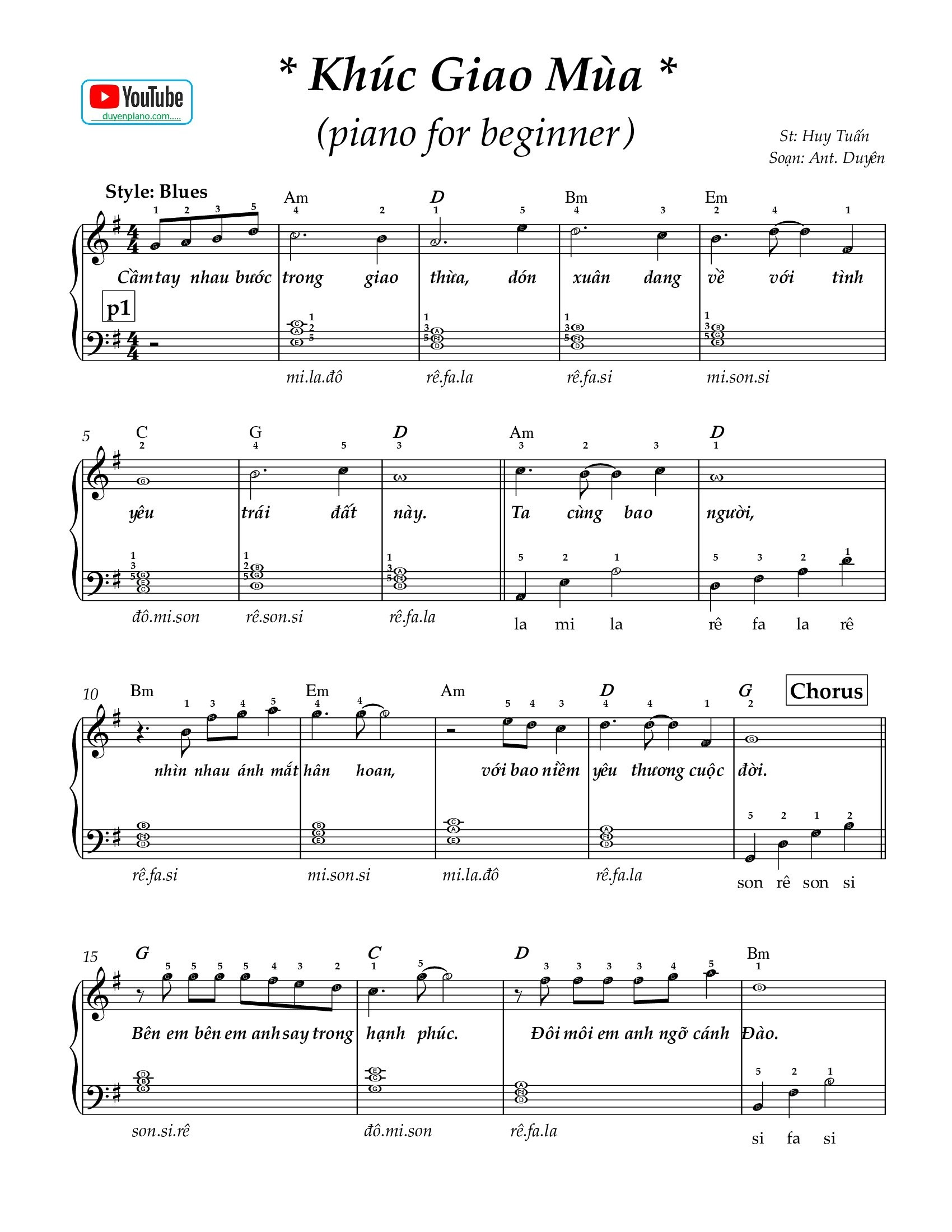 Khúc Giao mùa easy pdf