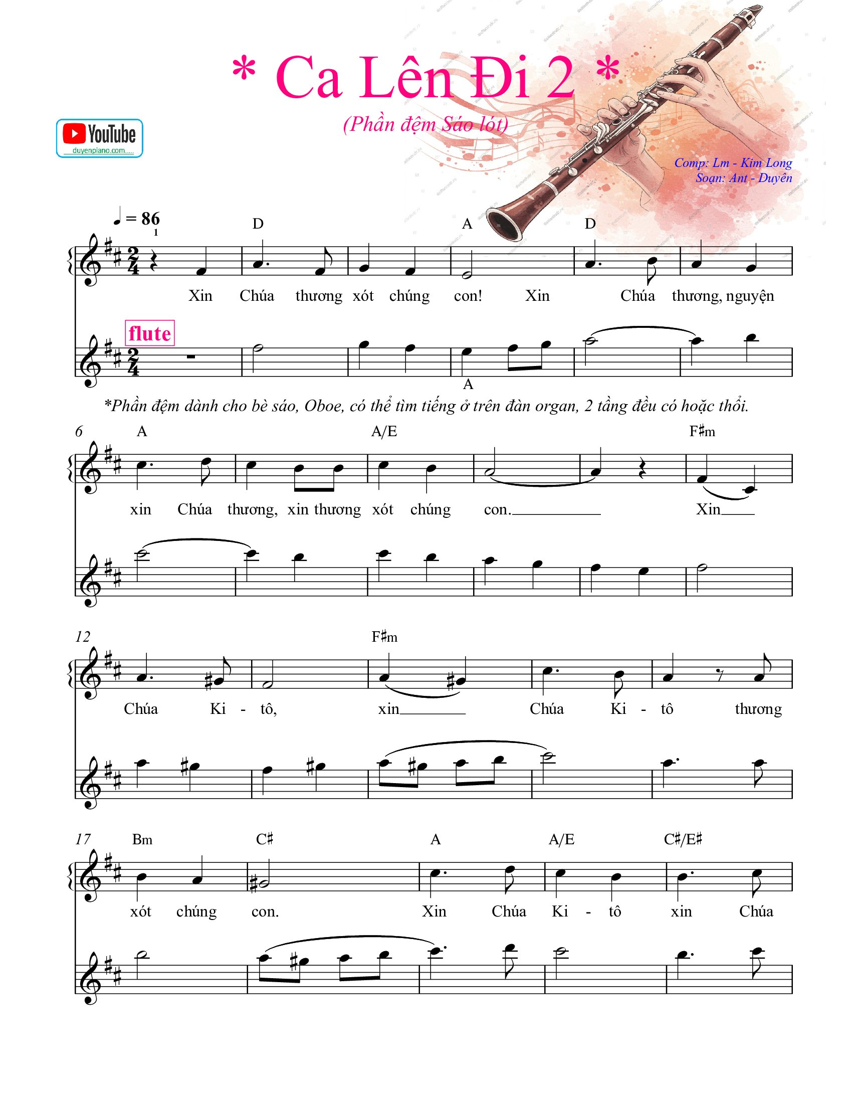 Ca Lê Đi 2 - Phần đệm Xin thương xót